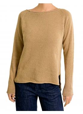 Maglioncino misto cashmere tinta unita 